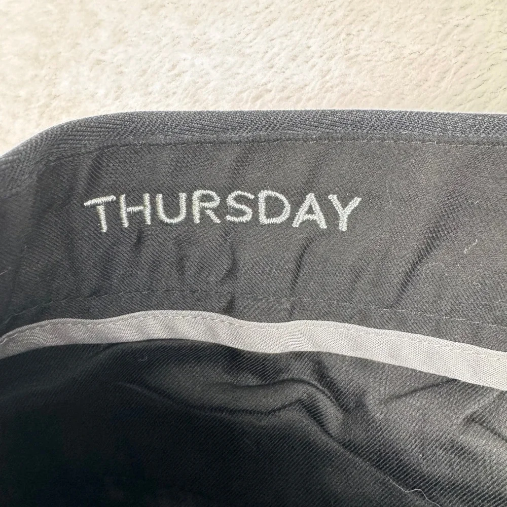 Bonobos Weekday Warrior Dress Pants Mens 33x32 Black Slim Fit Thursday Stretch